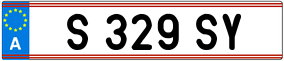 Trailer License Plate